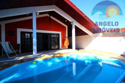 Casa lado praia com piscina, 4 dormitórios á venda no bairro Oásis em Peruíbe